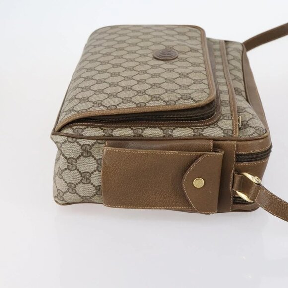 GUCCI GG Supreme Shoulder Bag PVC Leather 2way Beige Auth ki6104 - Picture 6 of 16